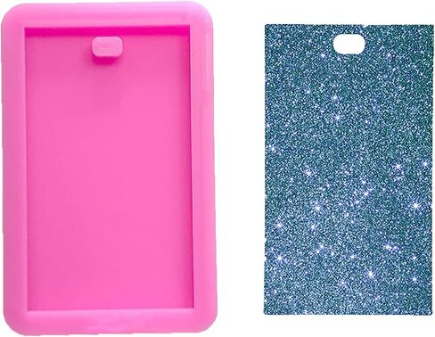 Shiny Glossy Rectangle Luggage Bag Tag Shape Silicone Molds for DIY Craft Keychain Polymer Clay Mold Necklace Epoxy Pendant Jewellery Resin Crafting Making Backpack Cake Decoration Fondant Mould in Saudi Arabia