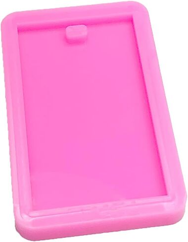 Shiny Glossy Rectangle Luggage Bag Tag Shape Silicone Molds for DIY Craft Keychain Polymer Clay Mold Necklace Epoxy Pendant Jewellery Resin Crafting Making Backpack Cake Decoration Fondant Mould in Saudi Arabia