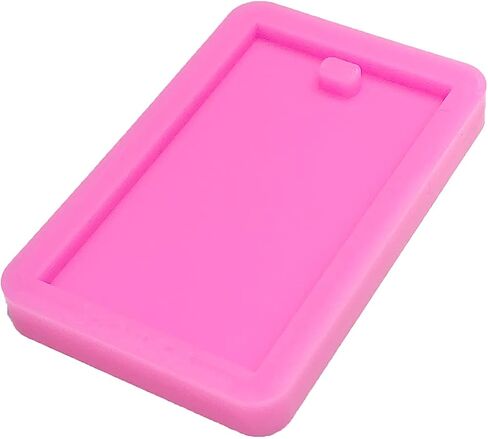 Shiny Glossy Rectangle Luggage Bag Tag Shape Silicone Molds for DIY Craft Keychain Polymer Clay Mold Necklace Epoxy Pendant Jewellery Resin Crafting Making Backpack Cake Decoration Fondant Mould in Saudi Arabia