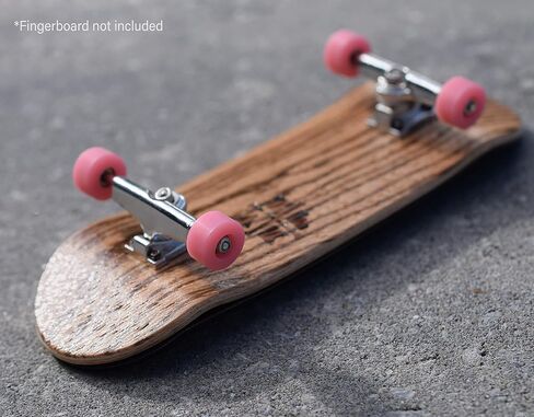 Teak Tuning Apex 61D Urethane Fingerboard Wheels - New Street Shape, 7.7mm Diameter - Ultra Spin Bearings - Made in The USA - Gumdrop Colorway in Saudi Arabia