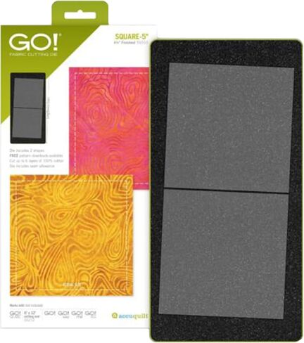 اكيو كويلت قالب قطع قماش مربع مقاس 5 انش (لمسة نهائية 4 1/2 انش) لمشاريع خياطة اللحف والخياطة والحرف اليدوية من جو! in Kuwait