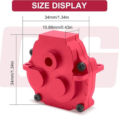 أجزاء ترقية علبة التروس المصنوعة من الألومنيوم من OGRC لسيارة الزاحف TRX4M 1/18 RC (فضي) in Kuwait