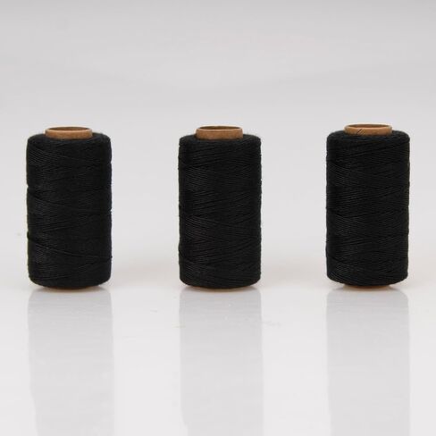 Lusecarl Needle and Thread for Hair Extensions 3 Rolls Hair Weave Sewing Threads with 10 Pcs C J I Shape Curved Upholstery Needles for Hand Sewing, Hair Extensions, Making Wigs DIY (10+3, Black) in Kuwait
