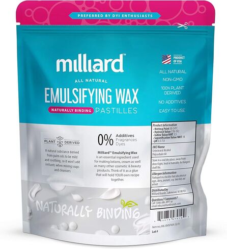 Milliard Product Name Non-GMO Emulsifying Wax Pastilles NF (16 oz.) in Saudi Arabia