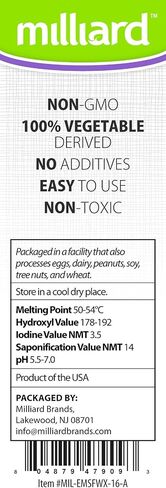 Milliard Product Name Non-GMO Emulsifying Wax Pastilles NF (16 oz.) in Saudi Arabia