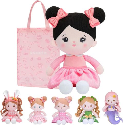OUOZZZ Soft Baby Doll 12.6" Yellow Bee Dress Snuggle Buddy Doll in Saudi Arabia