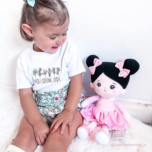 OUOZZZ Soft Baby Doll 12.6" Yellow Bee Dress Snuggle Buddy Doll in Saudi Arabia
