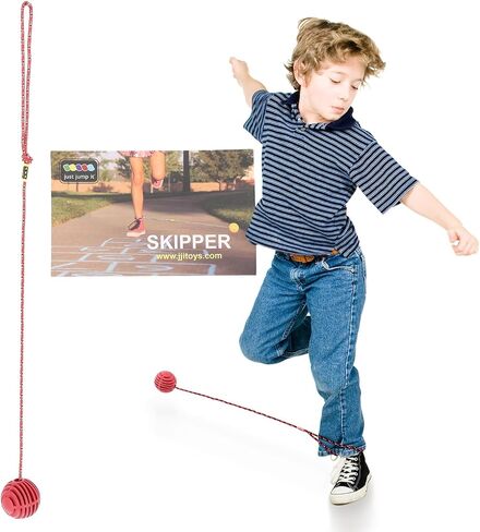 عجلة قفز قابلة للطي من Just Jump It Ankle Skip Ball، حبل قفز للأطفال لمعدات التمرين ولعبة الرشاقة - أخضر in Kuwait