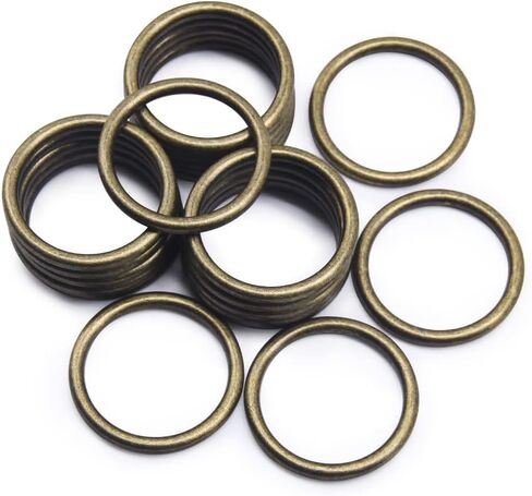 SEMINI 20PCS O Ring Buckle electroplated Zinc Alloy O-Rings Tone for Hardware Bags Belts Craft DIY Accessories in Saudi Arabia