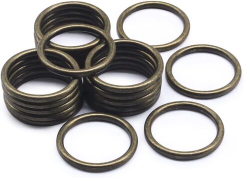 SEMINI 20PCS O Ring Buckle electroplated Zinc Alloy O-Rings Tone for Hardware Bags Belts Craft DIY Accessories in Saudi Arabia