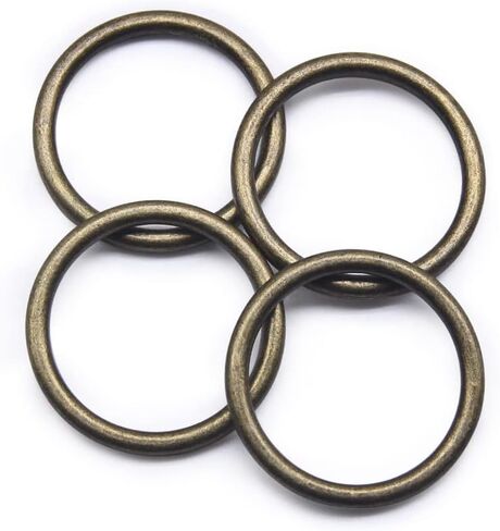 SEMINI 20PCS O Ring Buckle electroplated Zinc Alloy O-Rings Tone for Hardware Bags Belts Craft DIY Accessories in Saudi Arabia