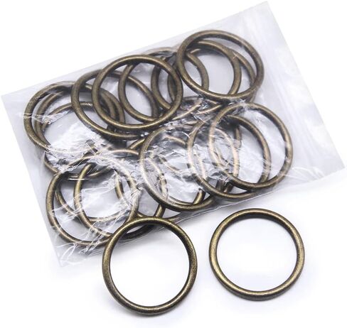 SEMINI 20PCS O Ring Buckle electroplated Zinc Alloy O-Rings Tone for Hardware Bags Belts Craft DIY Accessories in Saudi Arabia