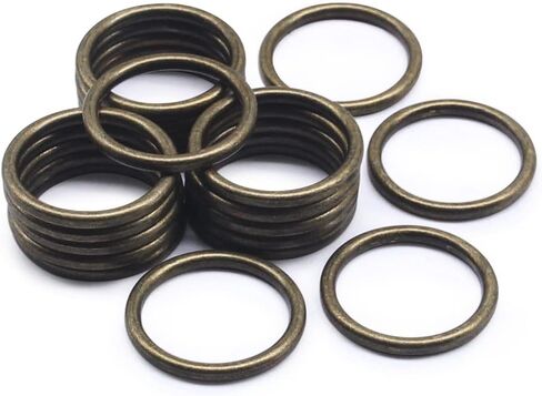 SEMINI 20PCS O Ring Buckle electroplated Zinc Alloy O-Rings Tone for Hardware Bags Belts Craft DIY Accessories in Saudi Arabia