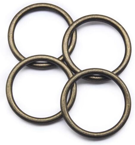 SEMINI 20PCS O Ring Buckle electroplated Zinc Alloy O-Rings Tone for Hardware Bags Belts Craft DIY Accessories in Saudi Arabia