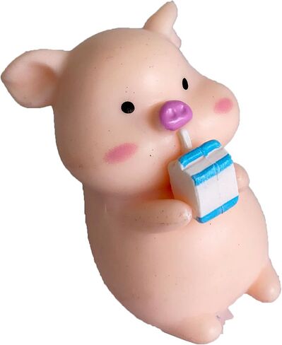 Pack of 6 Pcs Miniature Pigs Figurines, Cute Pink Fairy Garden Pig Toys Figures DIY Crafts for Dollhouse Home Decorations Cake Toppers in Saudi Arabia