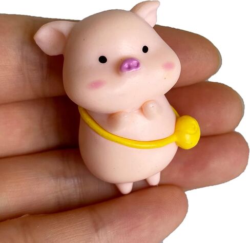 Pack of 6 Pcs Miniature Pigs Figurines, Cute Pink Fairy Garden Pig Toys Figures DIY Crafts for Dollhouse Home Decorations Cake Toppers in Saudi Arabia
