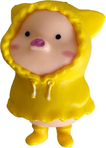 Pack of 6 Pcs Miniature Pigs Figurines, Cute Pink Fairy Garden Pig Toys Figures DIY Crafts for Dollhouse Home Decorations Cake Toppers in Saudi Arabia