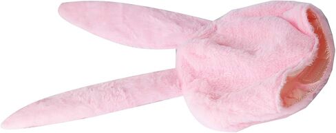 Bestjybt Plush Funny Bunny Rabbit Ears Hood Women Costume Party Hats for Cosplay Halloween in Kuwait