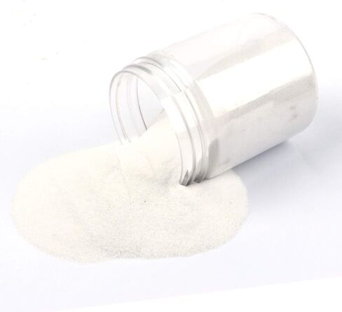 Shiny Stone Colorful Sand,Rainbow Sand,Art Sand,Colored Sand,Craft Sand,Decorative Wedding Vibrant Sand, 250g/0.55lbs/8.81oz for Kids Creativity Wedding Succulent Terrarium Vase (White) in Kuwait