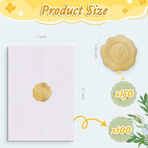 150 Pcs Pre-Folded Vellum Paper for 5 x 7'' Invitation, BEAUTIFABLE DIY Printable Vellum Jackets for Wedding, Christmas, Baby Shower, Birthday Invitations Cards in Kuwait