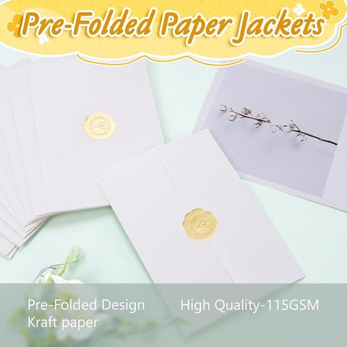 150 Pcs Pre-Folded Vellum Paper for 5 x 7'' Invitation, BEAUTIFABLE DIY Printable Vellum Jackets for Wedding, Christmas, Baby Shower, Birthday Invitations Cards in Kuwait