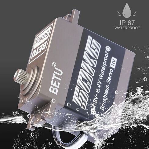 BETU 50 كجم مؤازرة بدون فرشاة، مؤازرة Waterpoof، مؤازرة عزم دوران عالية متوافقة مع 1/5،1/6، 1/8، 1/10 RC سيارة/روبوت/قارب/طائرة in Kuwait