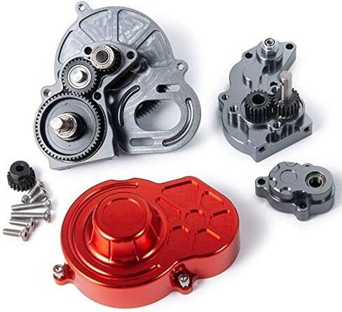 RC Metal Reverse Transmission Gearbox for 1/10 RC Crawler Car Axial SCX10 90027 SCX10 II 90046 Wraith Upgrade Parts in Saudi Arabia
