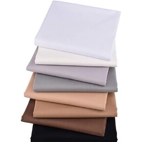 Aubliss 10pcs Fat Quarter Fabric Bundles (100% Cotton - 19.6‘’ x 19.6‘’ / 50cm x 50cm) Quilting Cotton Craft Fabric Pre-Cut Squares Sheets for Patchwork Sewing Quilting Crafting in Kuwait