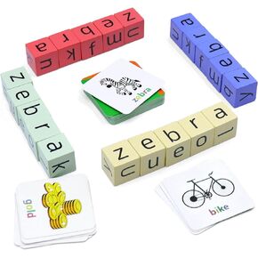 Humerry Crossword Puzzle, Matching Letter Game for Kids, 54pcs Alphabet Flash Cards, Preschool Learning Educational Toys for Kids 3-8 Year Old Boys Girls