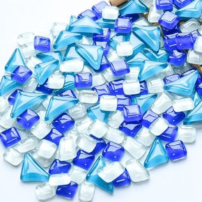 1.1LB بلاط فسيفساء زجاجي غير منتظم للحرف اليدوية، لون عشوائي صغير صناعة يدوية إبداعية للديكور المنزلي، المزهريات، الأكواب، إطارات الصور، أواني الزهور وما إلى ذلك (سلسلة أرجوانية) in Saudi Arabia