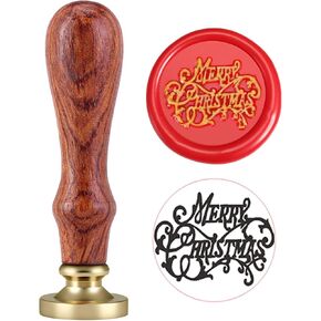 Christmas Seal Wax Stamp, Yoption Vintage Sealing Wax Seal Stamp, Great for Embellishment of Christmas Cards, Envelopes, Party Invitations, Gift Packing (Christmas 1)