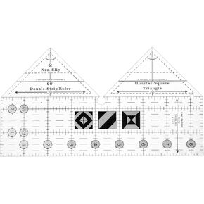 HARFINGTON 90 Degree Double Strip Quilting Template Ruler for Sewing, 10 Inch in Kuwait