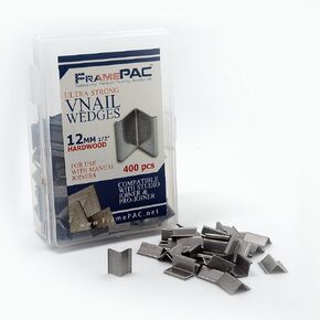 V Nails for Hardwood Picture Frames - 15mm (9/16 Inch) - [400 V-Nail Pack, Loose] - Ultra Strong Vnail Wedges for Picture Framing - Joining Picture Frame Corners