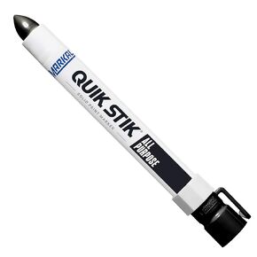 Markal 61051 Quik Stik Twist Long-Lasting Solid Paint Marker, White (Pack of 12)