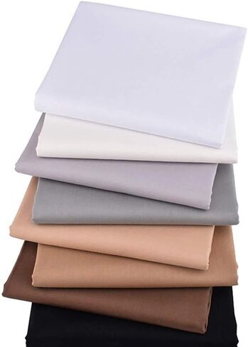 Aubliss 10pcs Fat Quarter Fabric Bundles (100% Cotton - 19.6‘’ x 19.6‘’ / 50cm x 50cm) Quilting Cotton Craft Fabric Pre-Cut Squares Sheets for Patchwork Sewing Quilting Crafting in Kuwait