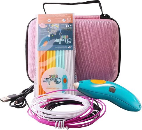 حقيبة حمل صلبة من WERJIA متوافقة مع قلم الطباعة ثلاثي الأبعاد 3Doodler (أسود) in Kuwait