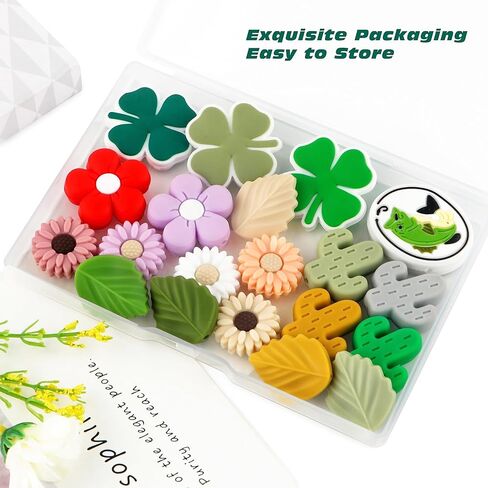 Sunrony 12PCS Silicone Focal Beads, Silicone Beads for Keychain Making Focal Silicone Mom Beads for Pens Silicone Beads Focal for Bracelet Necklace Crafts(Mama Beads) in Kuwait