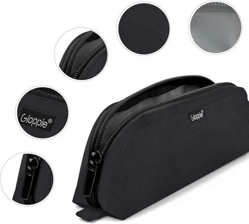 Gloppie 2-PACK Pencil Bag Aesthetic Simple Pencil Pouch Practical Pencil Case Small Pen Holder Office Stationery Back to School Supplies, Black in Saudi Arabia
