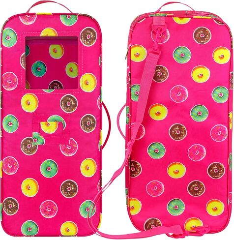 زيتا اليمنت شنطة سفر لحمل الدمى مقاس 18 انش من اميريكان جيرل، شنطة حمل دمى مقاس 18 انش، شنطة نوم للدمى مع جيوب تخزين متعددة لخزانة الملابس in Kuwait