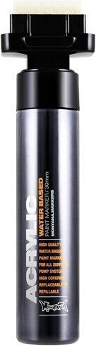 Montana Cans Acrylic Paint Marker, 30mm, Broad, Shock Black, 1 Count (Pack of 1) in Saudi Arabia