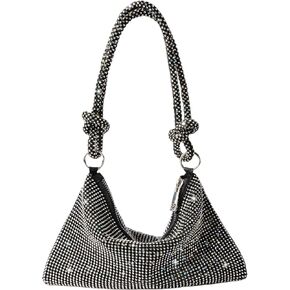 RichCoco Rhinestone Evening Purses for Women Hobo Bags Chic Sparkly Crystal Cluth Purse Bling Shiny Handbag for Party Club in Saudi Arabia