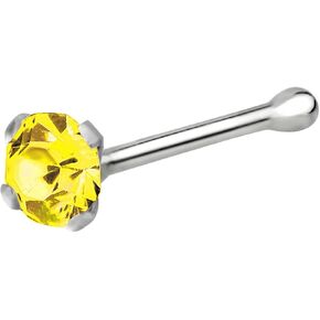 Forbidden Body Jewelry 22g Nose Studs for Women, Nose Ring Studs, Stud Nose Rings, Nose Ring Stud, Sterling Silver CZ Simulated Diamond Nose Stud, 2.5mm Crystal in Saudi Arabia