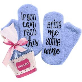 If You Can Read This Bring Me Some Fuzzy Funny Saying Crew Socks christmas Unisex Gift in Kuwait
