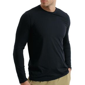 Insider - تي شيرت Tech بأكمام طويلة للرجال - مضاد للروائح - قميص للاستخدام اليومي، قمصان رياضية للرجال، سريع الجفاف، قميص Tech in Kuwait