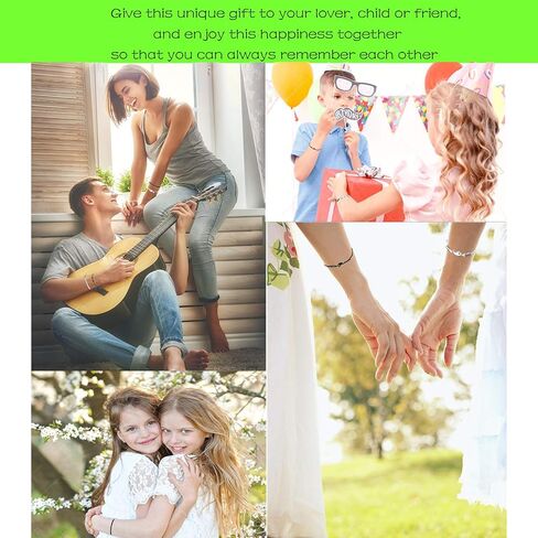 عبوة من 6 اساور متطابقة للازواج يين يانغ بحبل مضفر قابل للتعديل مع قلادة سوار خرز اسود وابيض للاصدقاء المقربين وعيد الحب والصديقة وهدايا العلاقات in Kuwait