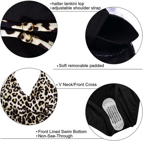 Firpearl Women's Tankini Swimsuits Twist V Neck Swim Top with Shorts Ruched Tummy Control Two Piece Bathing Suit in Kuwait