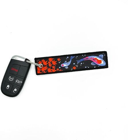 سلسلة مفاتيح جي دي ام جت تاغ من لوجيما لسيارة كوي فيش جود فورتشن ساكورا، ملحقات سيارة جيه دي ام، اسود، ازرق، L in Kuwait