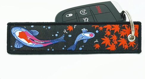 سلسلة مفاتيح جي دي ام جت تاغ من لوجيما لسيارة كوي فيش جود فورتشن ساكورا، ملحقات سيارة جيه دي ام، اسود، ازرق، L in Kuwait