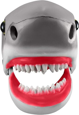 Adult Shark Mask - Shark Head Moving Mouth Mask - Under The Sea Halloween Mascot Animal Costume Accessory - Gray, Adjustable in Saudi Arabia