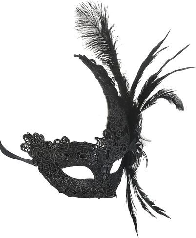 قناع مطرز للهالوين قناع تنكري من الريش للنساء قناع فينيسي للحفلات الراقصة والحفلات الراقصة وحفلات ماردي جراس / حفلات الزفاف / تزيين الحائط in Kuwait
